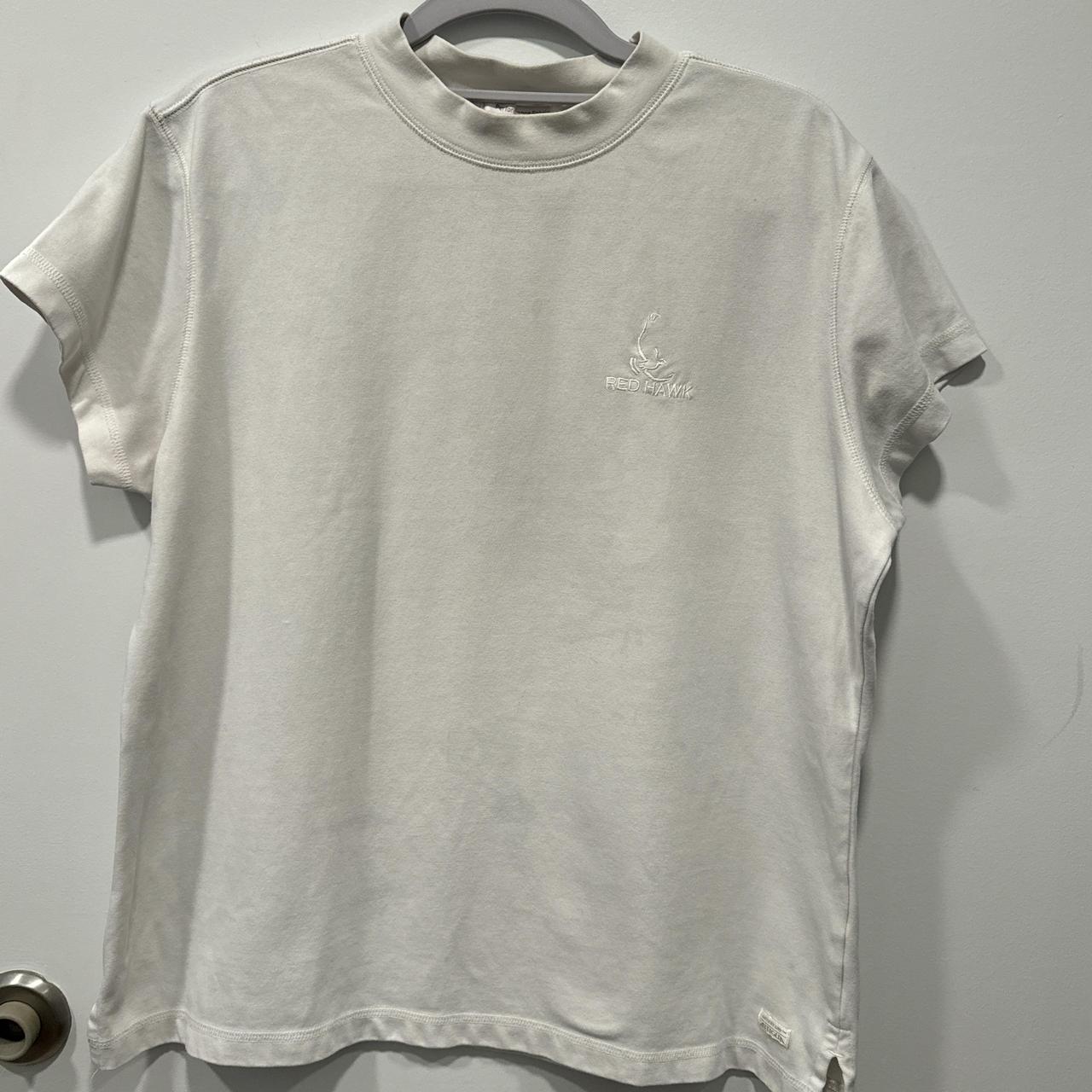 Vintage mock neck tshirt, thick (& not see-thru!!)... - Depop