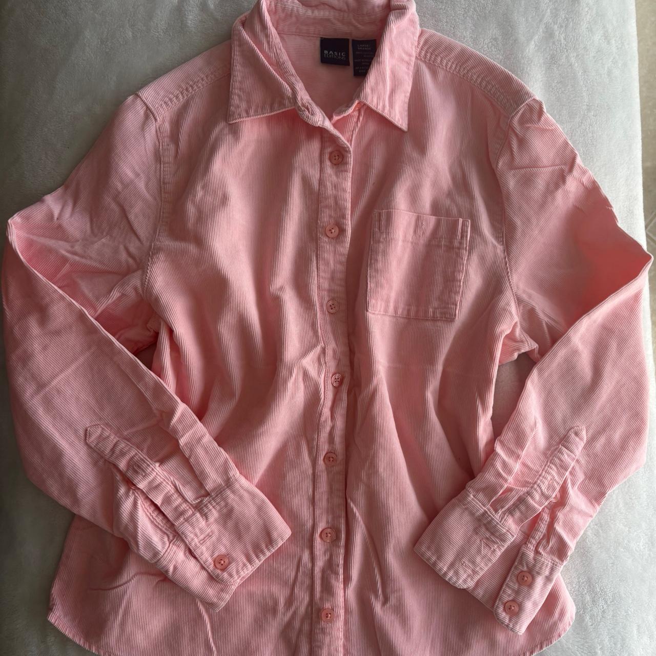 Basic Editions Women's Shirt - Pink - L – Basic E… - image 1