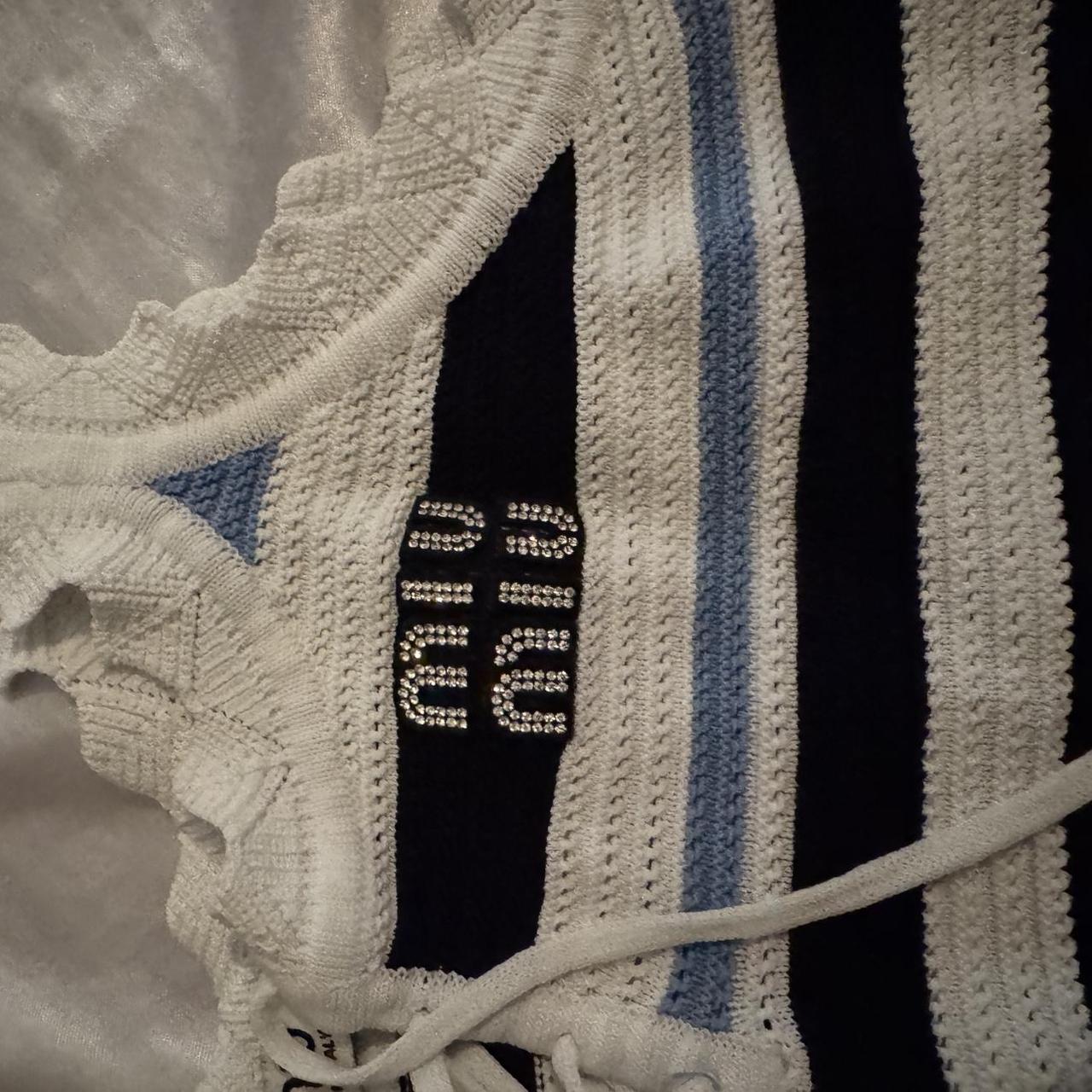 Miu Miu Women's Crop top - Multi/White - L – Worn… - image 2