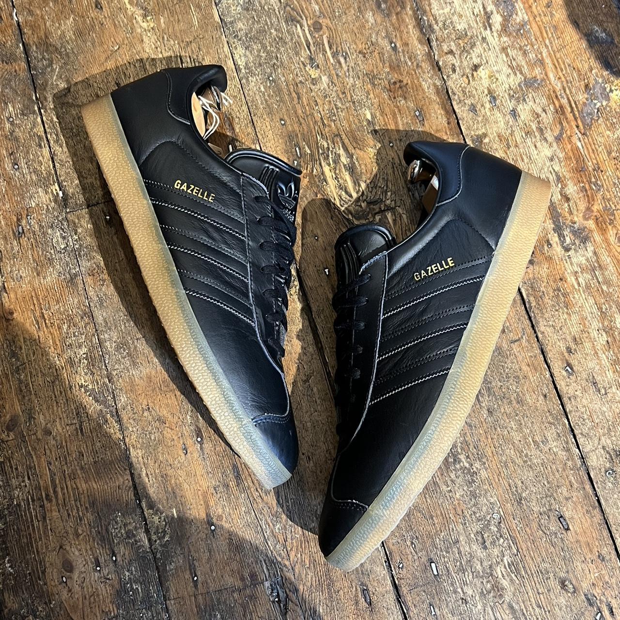 black gazelles leather