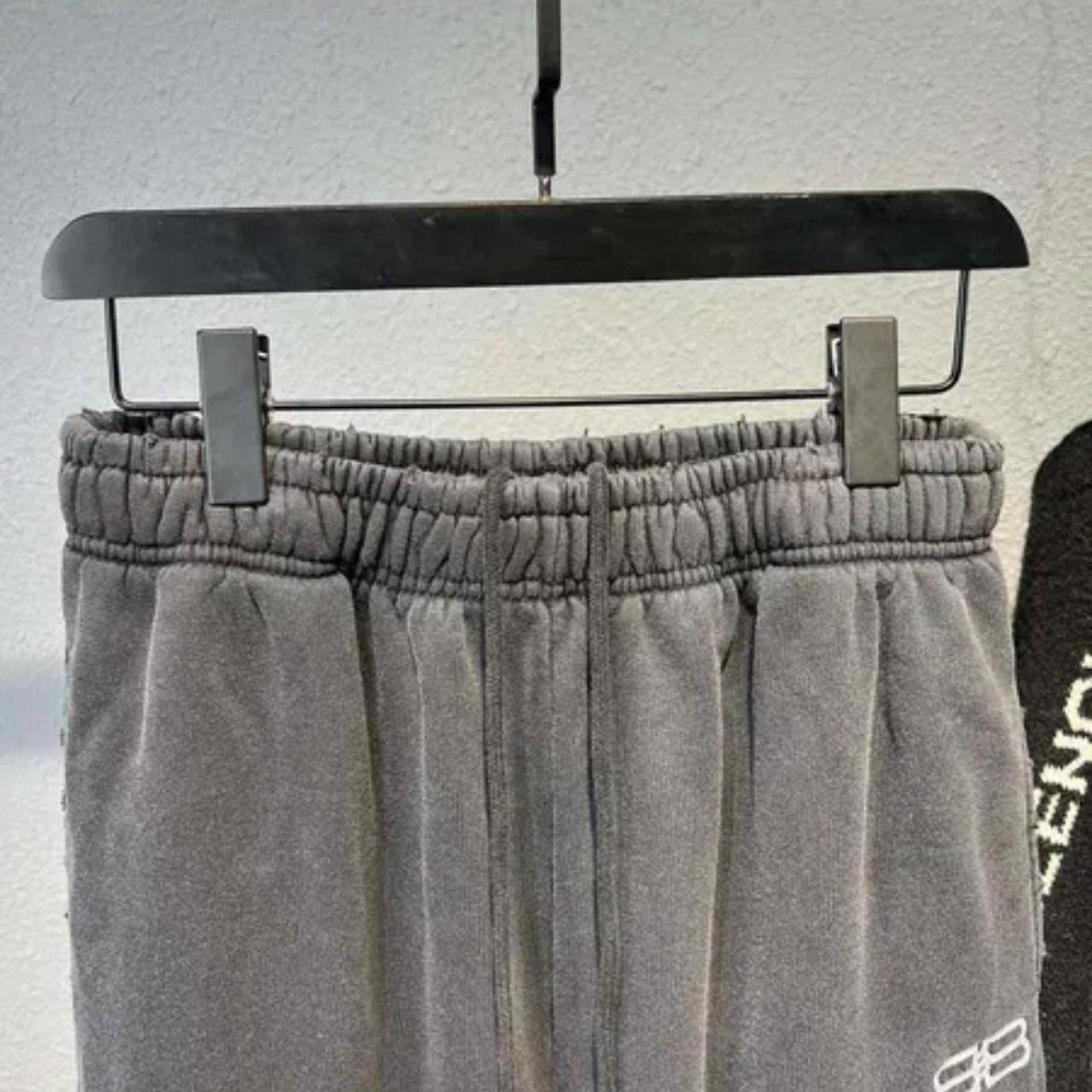 Balenciaga BB Grey Sweatpants - Depop