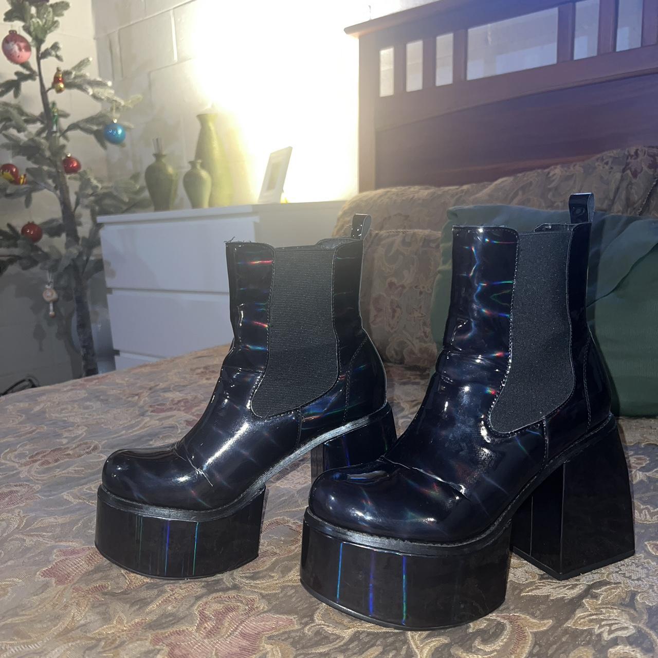 white platform boots dolls kill