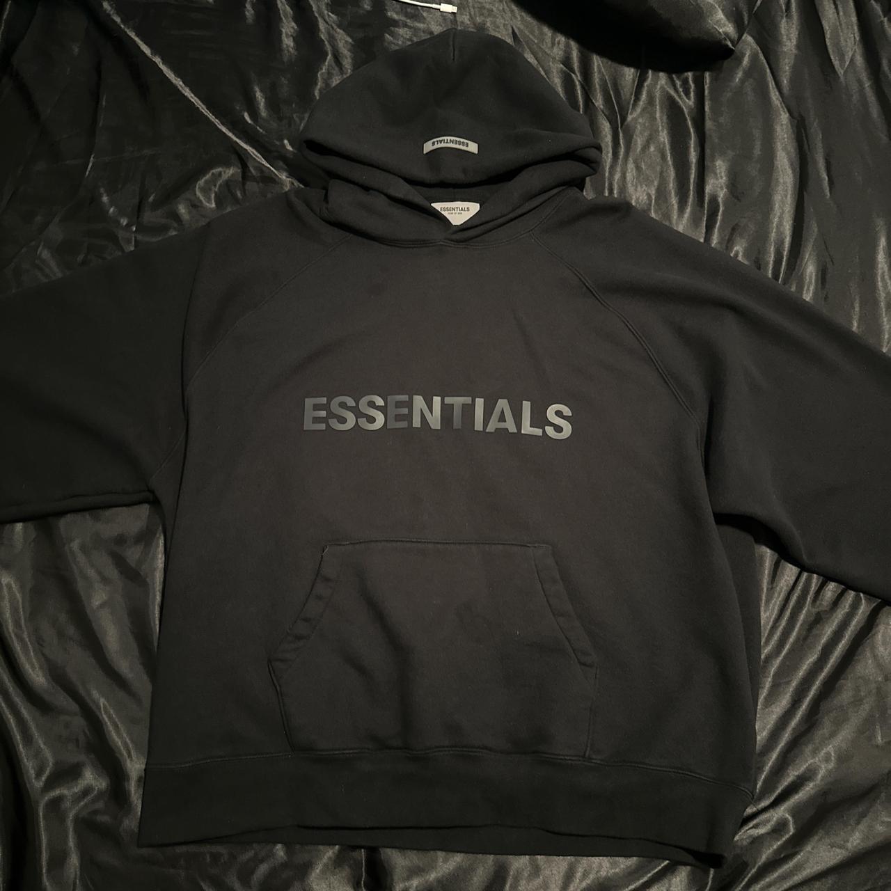 Depop essentials hoodie sale