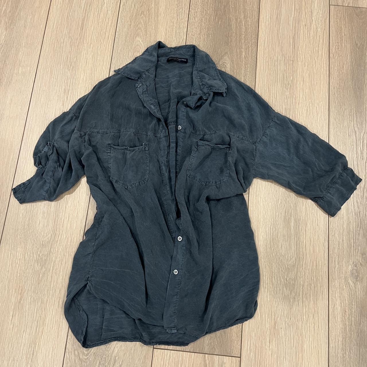 Brandy Melville Button Up Shirt - vintage look - - Depop