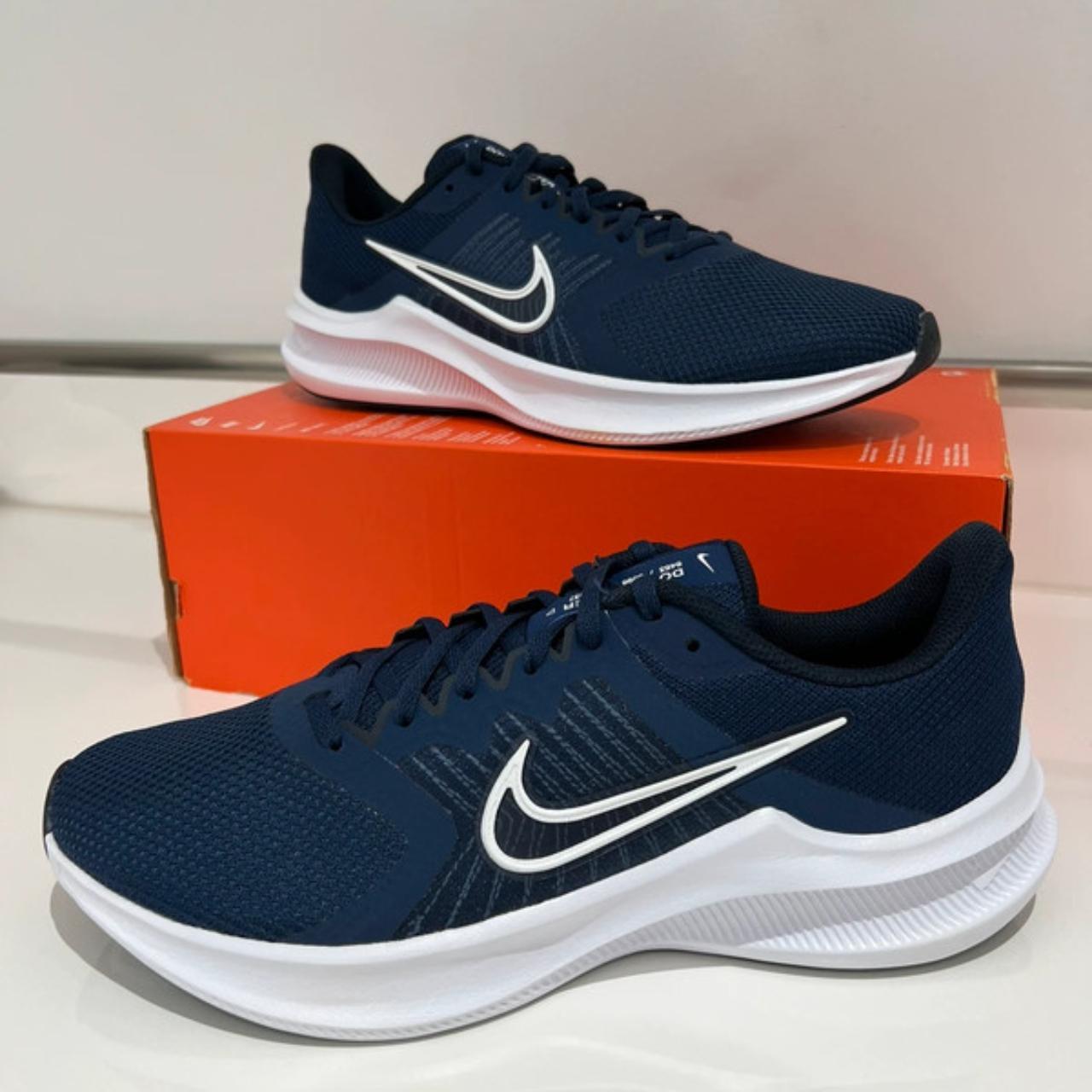 Nike Downshifter 11 Running Obsidian Navy White Depop
