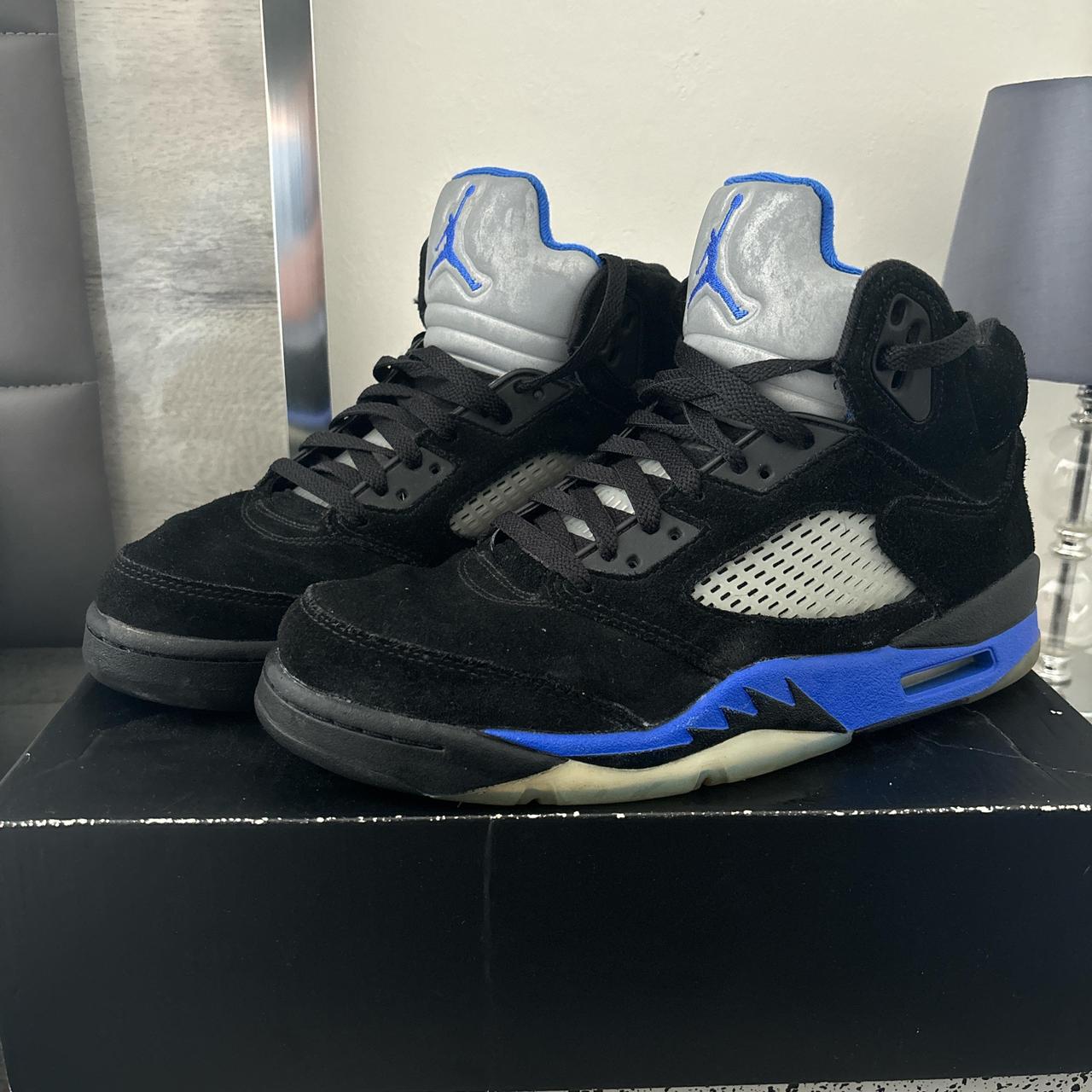 Jordan 5 black blue online