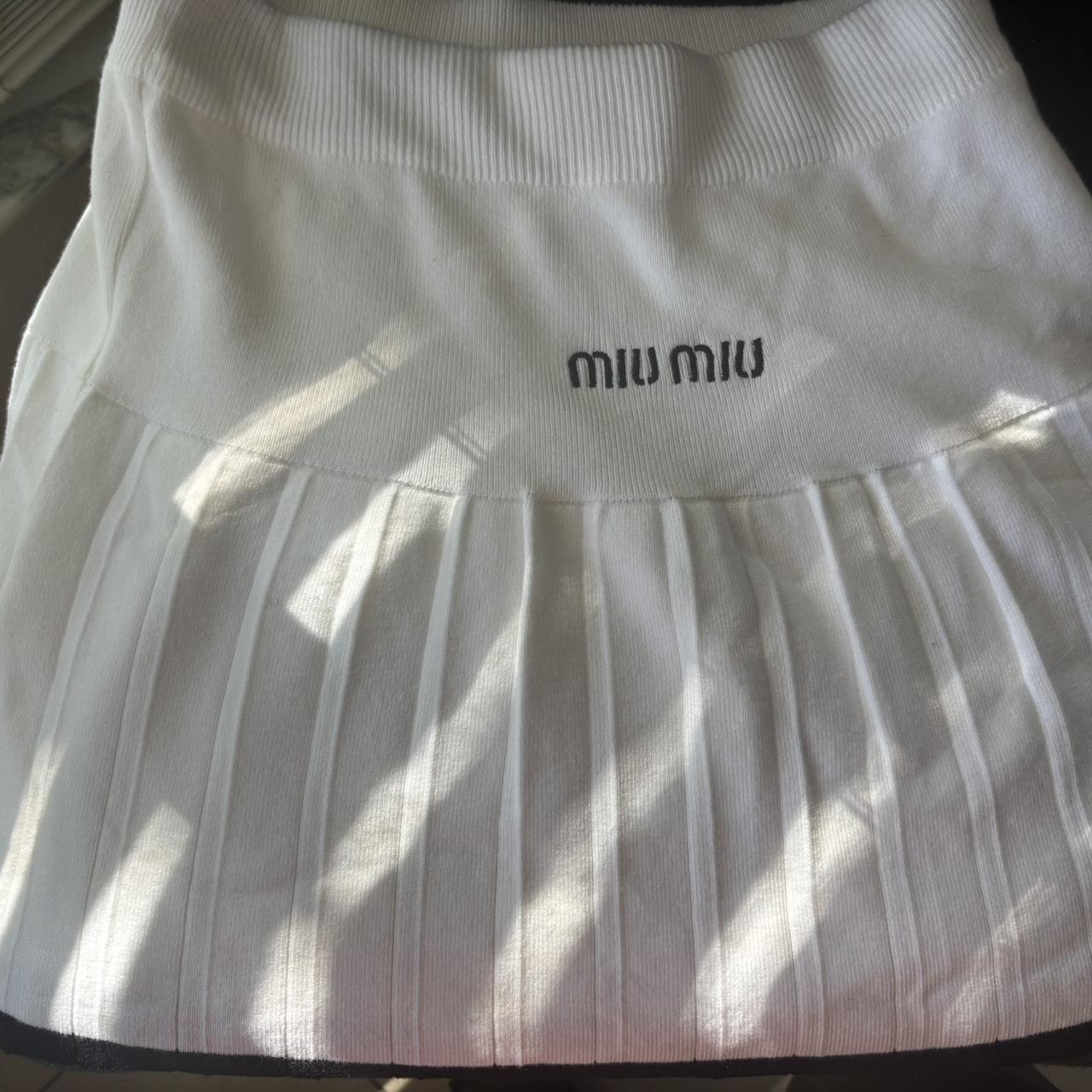 Miu Miu Women's Sweater - White/Multi - L – Miu M… - image 3