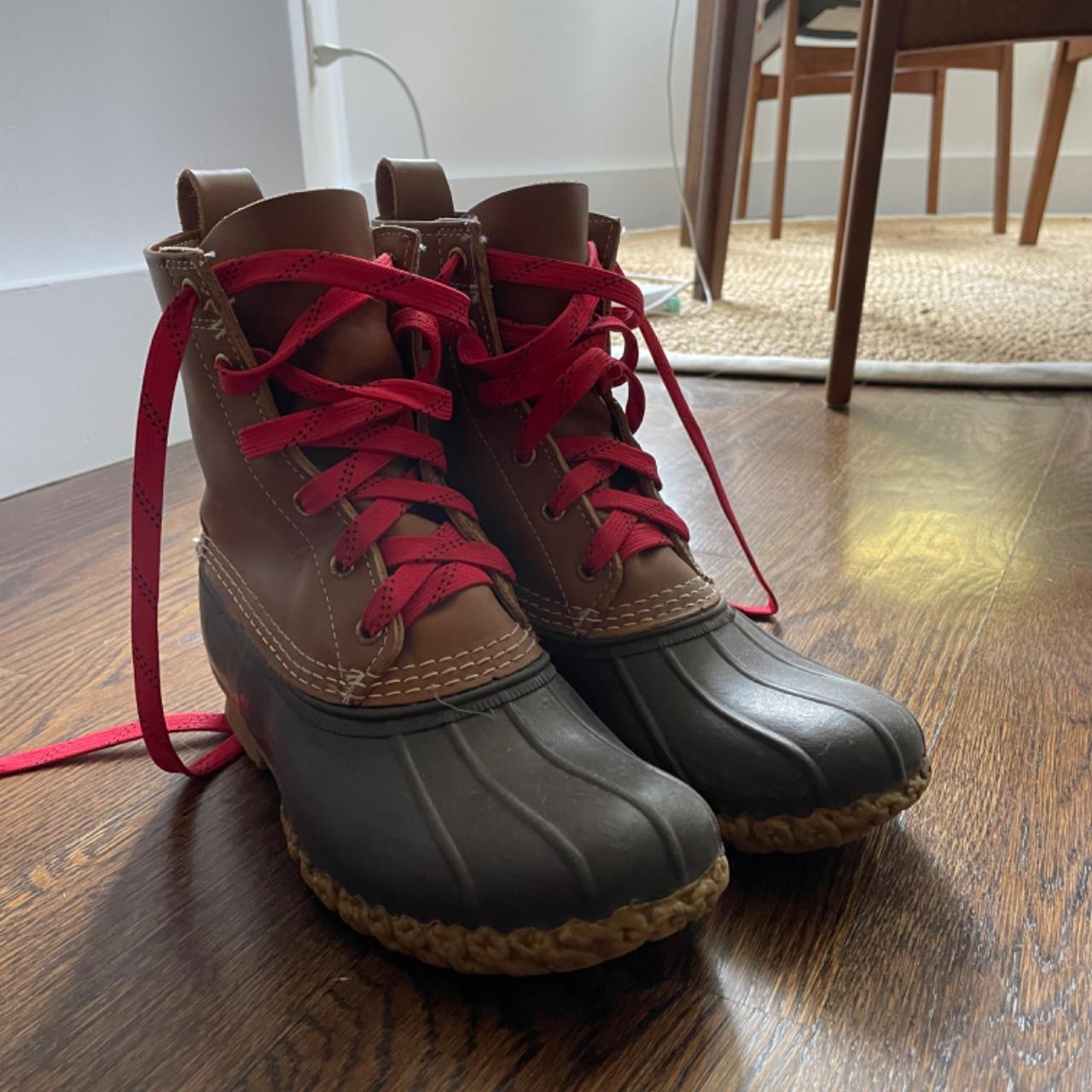 ll bean duck boots red