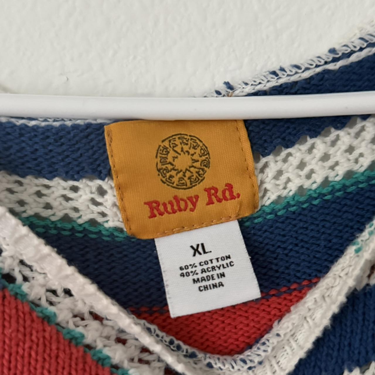 Ruby Rd. Women's Sweater - Multi/Blue - XL – Ruby… - image 5