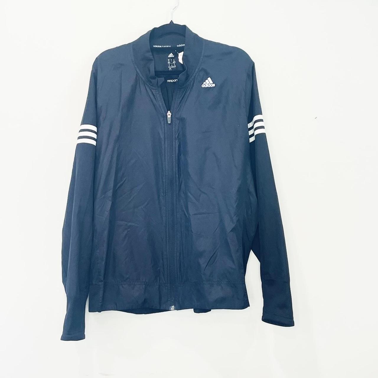 Adidas Black Climaproof Running Jacket Size Depop