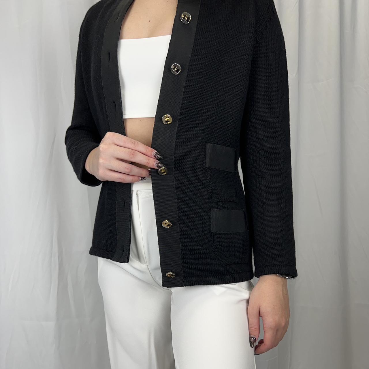トップス archive retro ferragamo knit cardigan Ferragamo knit cardigan with gold buttons | Depop