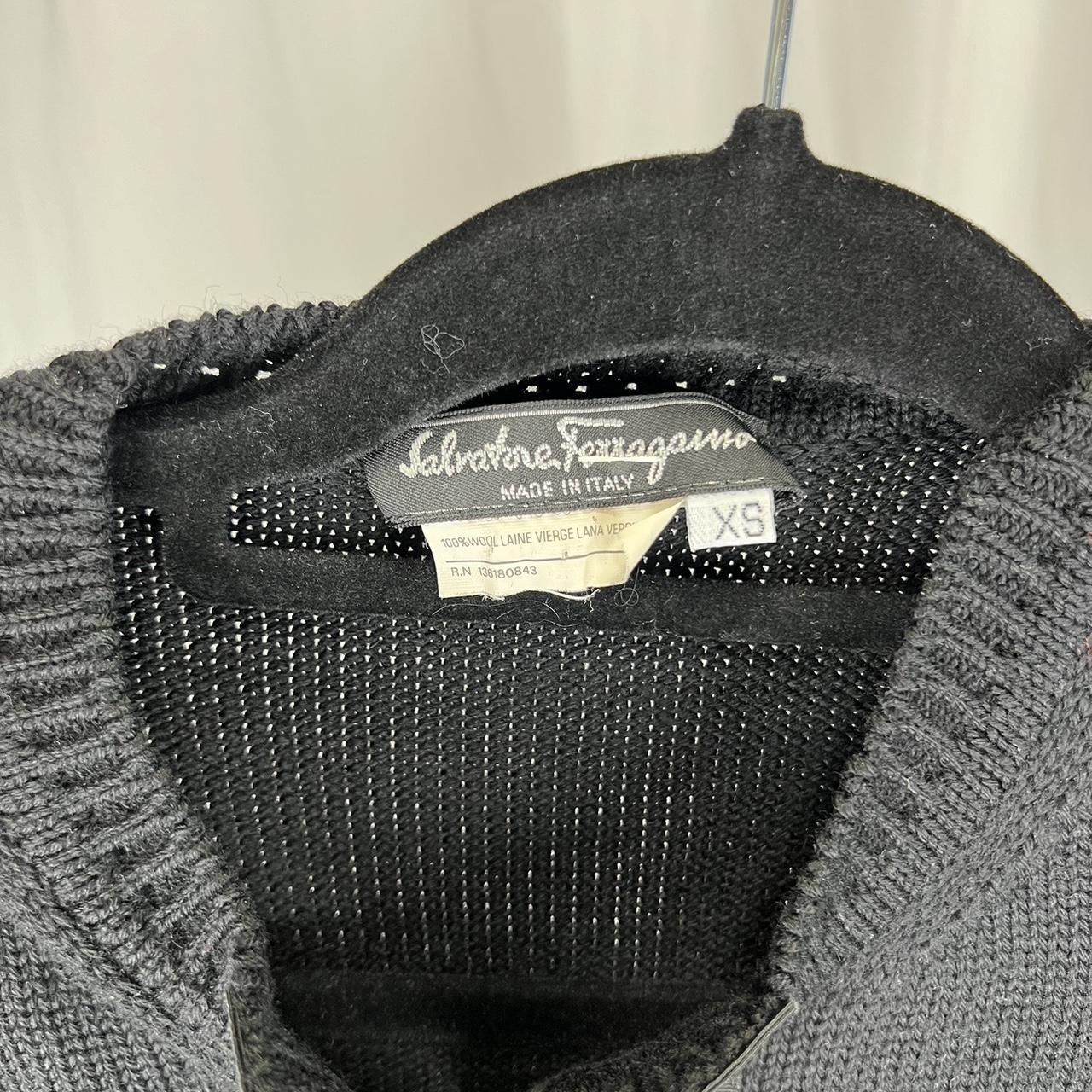 Ferragamo knit cardigan with gold buttons | Depop