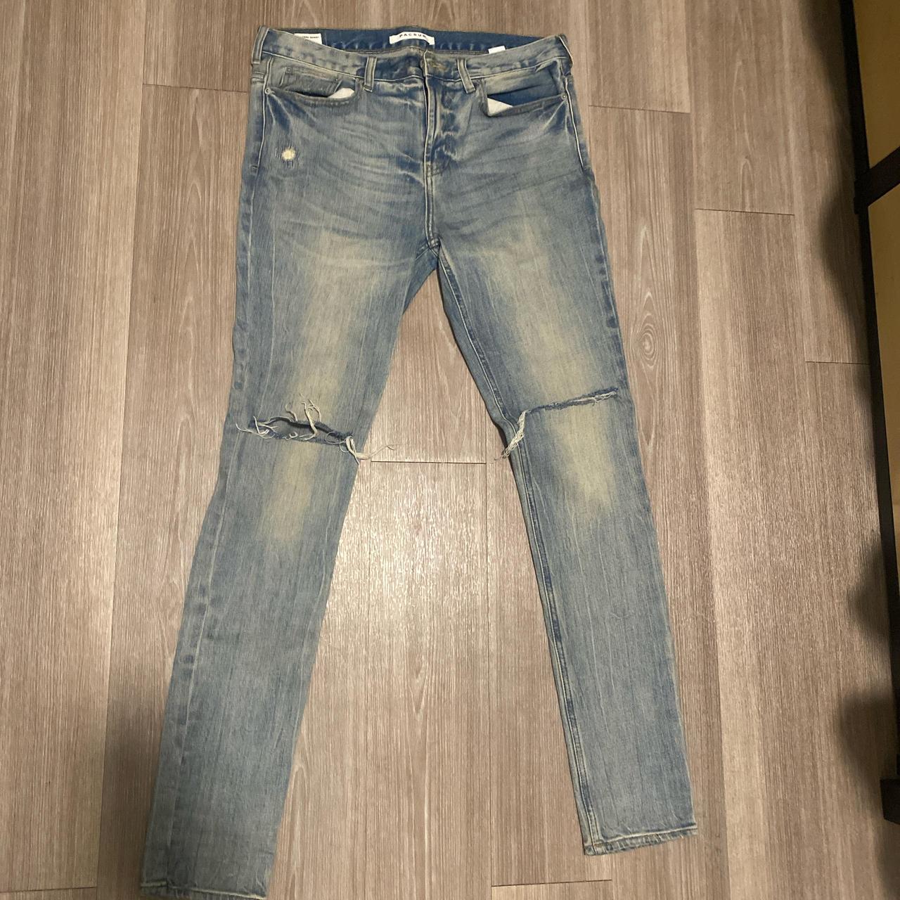 PacSun Men's Jeans - Blue/Navy - 32" – Pacsun skinny denim