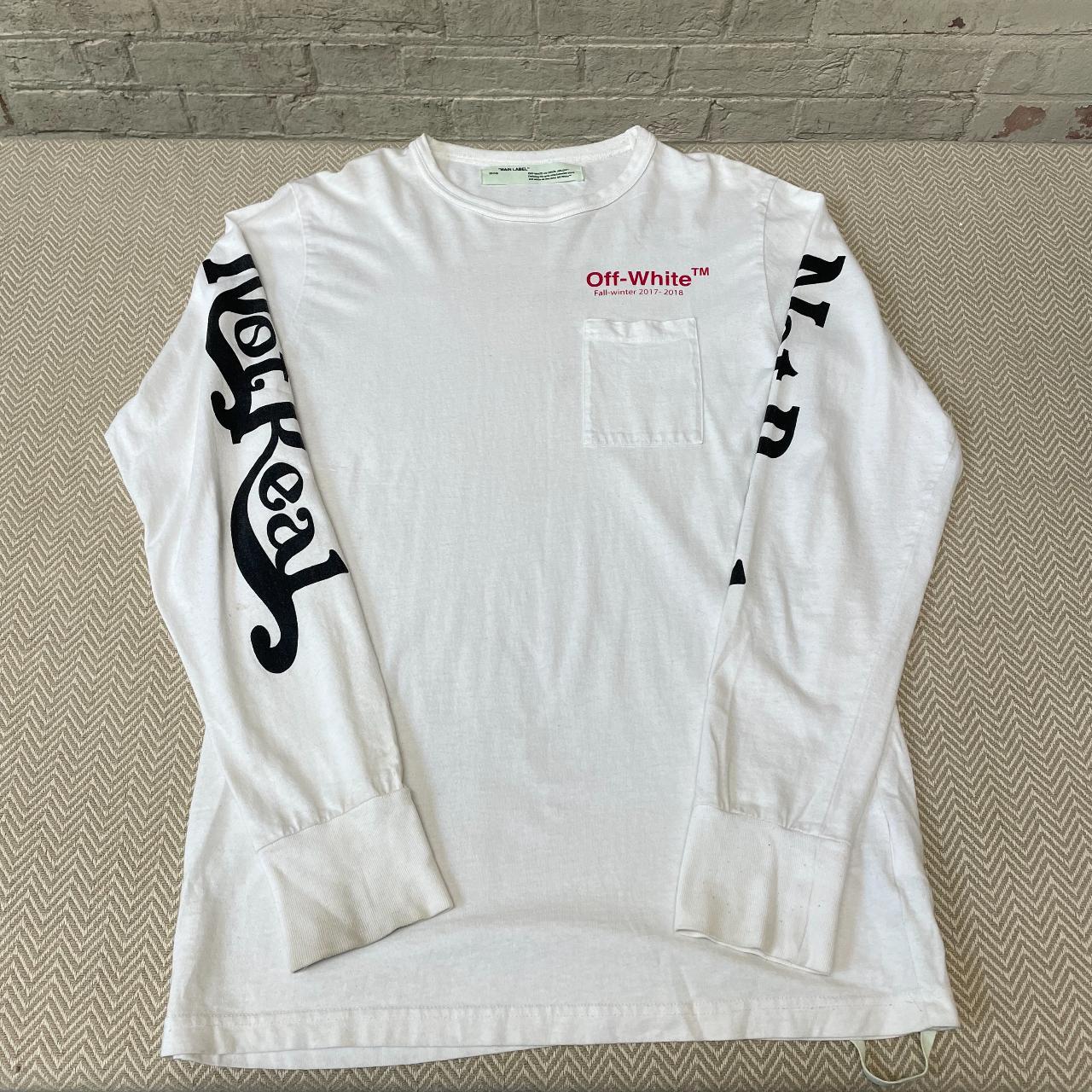 White 2018 Off White Long Sleeve T-Shirt Size:... - Depop