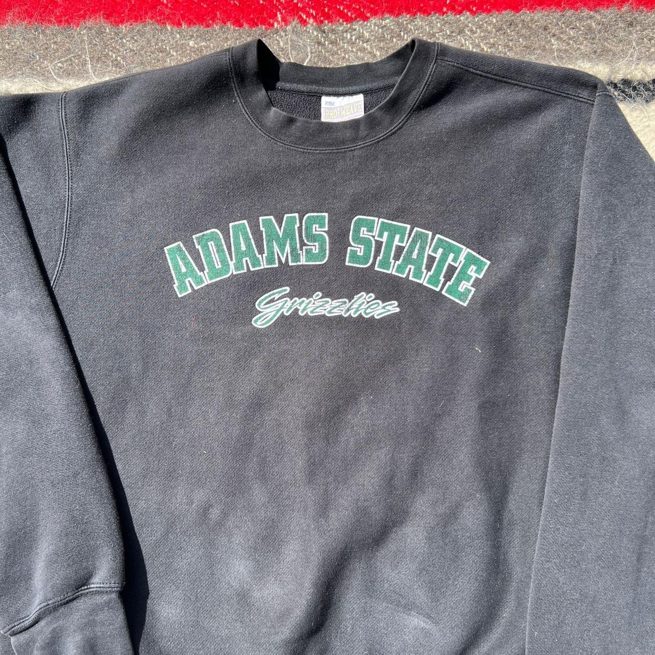 Black Adams State USA College Sweatshirt Size:... - Depop