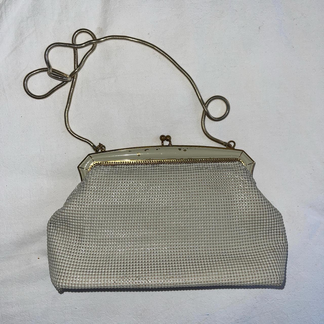Vintage Oroton cream glomesh evening bag Depop