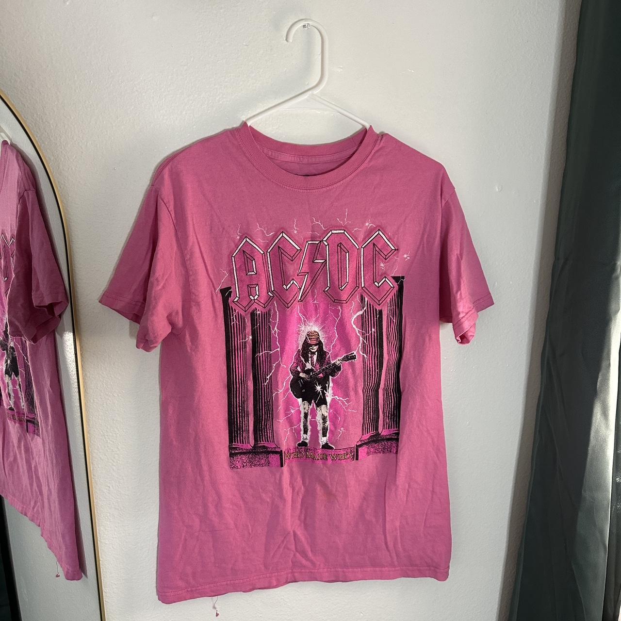 Pink AC/DC shirt Brand:AC/DC, Size: Medium