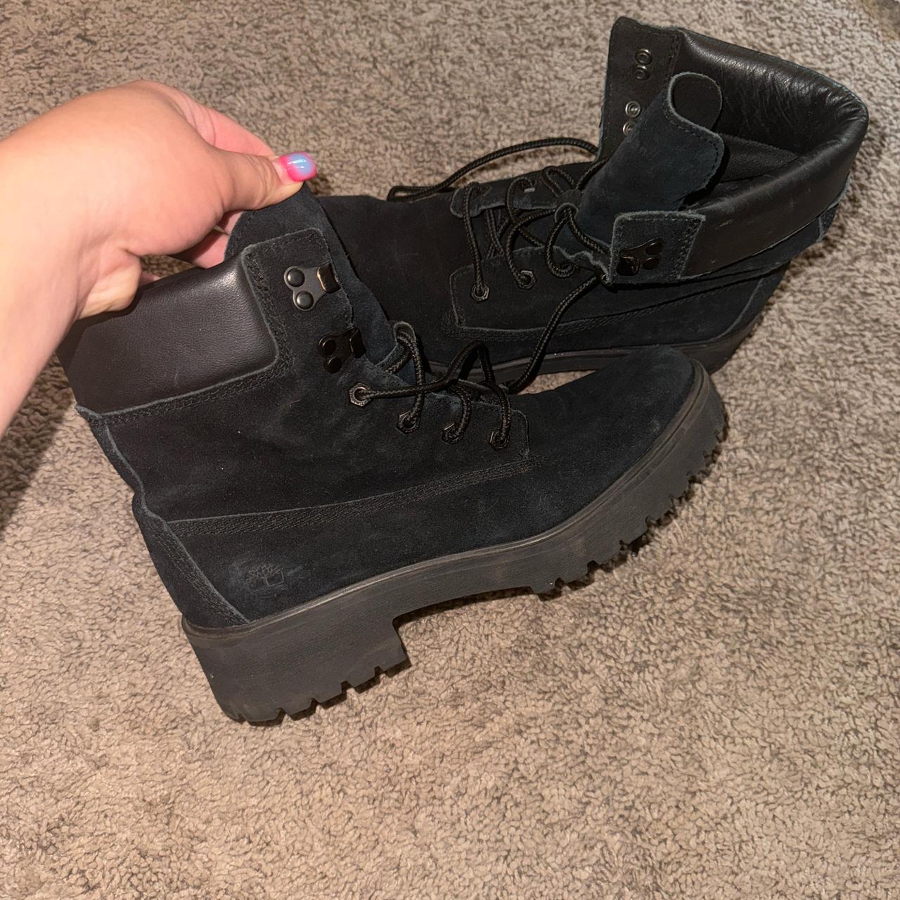 timberland black boots