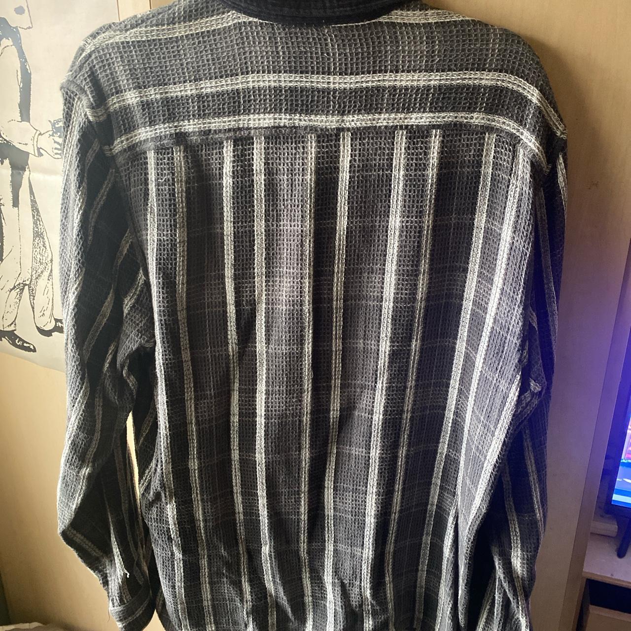 Supreme Men's Grey and Black Shirt | Depop