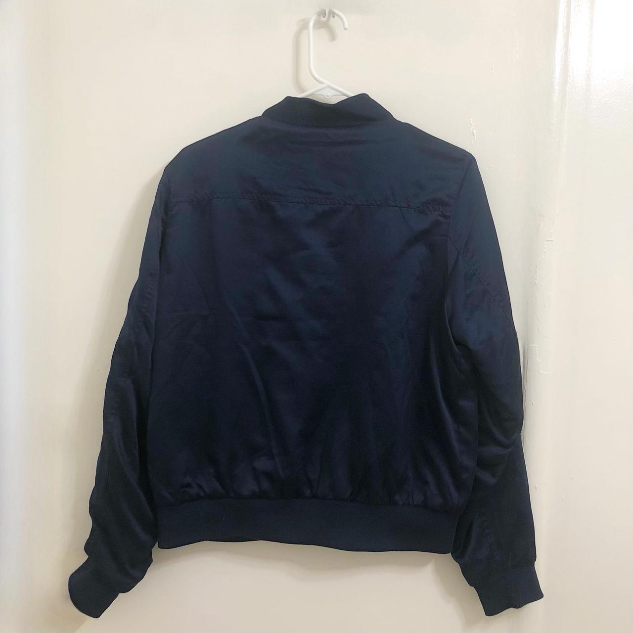 ️ NAVY BLUE BOMBER JACKET ️ SIZE: LARGE #jacket... - Depop