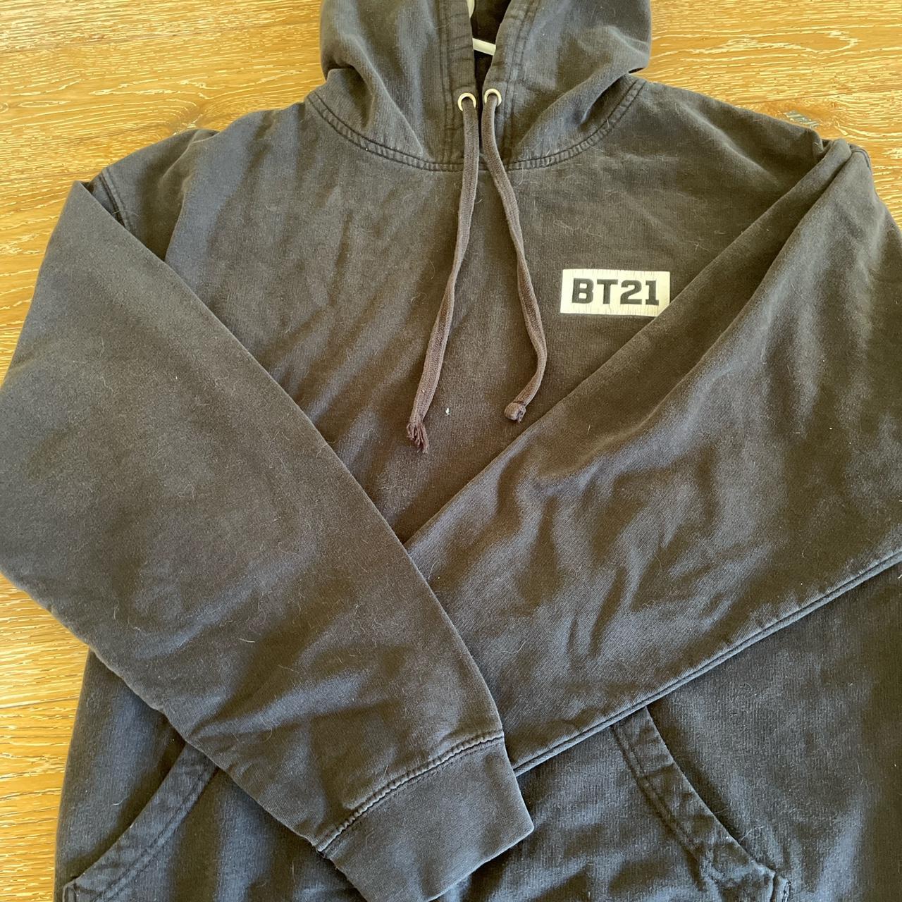 bt21 anti social social club hoodie black multi