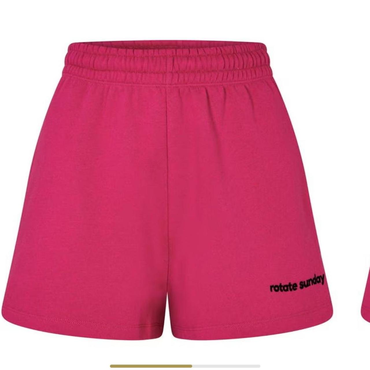 ショートパンツ ROTATE BIRGER CHRISTENSEN 'Elasticated' shorts Pink ROTATE BIRGER CHRISTENSEN Satin high-waisted Shorts | Pink