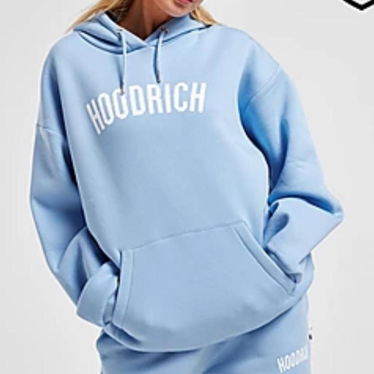 35 Hoodrich baby blue hoodie Size small Hardly. Depop