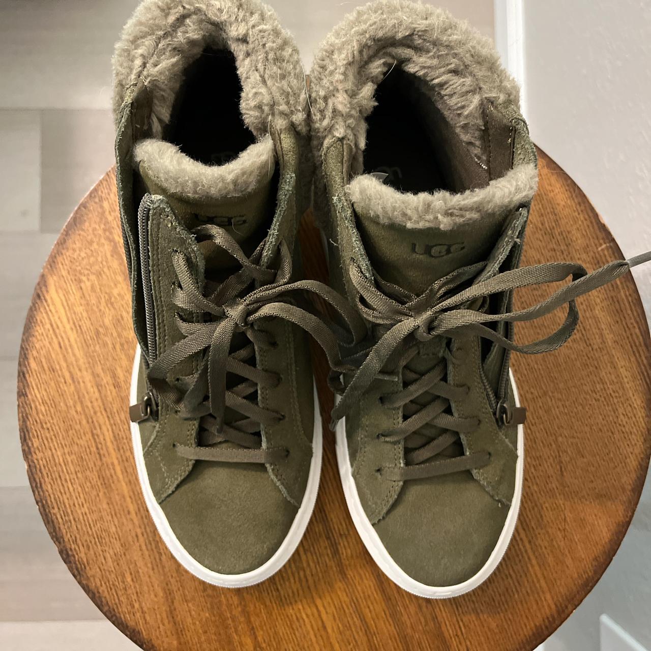 High Top Sneakers Ugg Olive Trainers UGG Women's Olive Full Grain