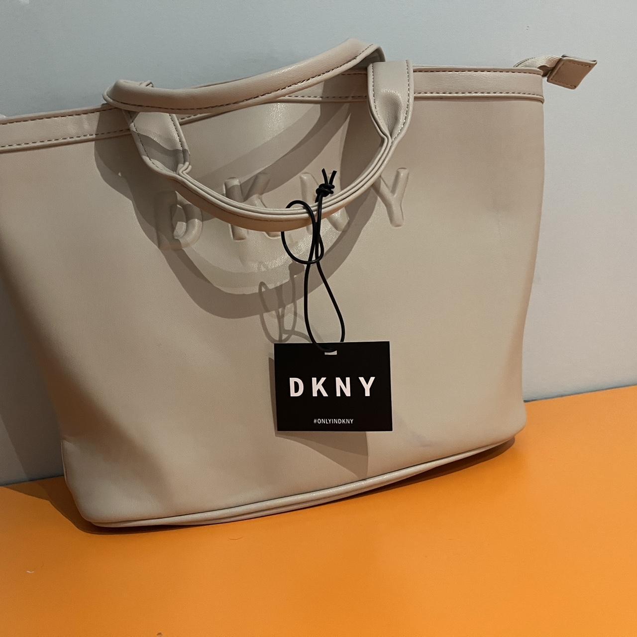 DKNY cream and tan tote bag New tagged ladies. Depop