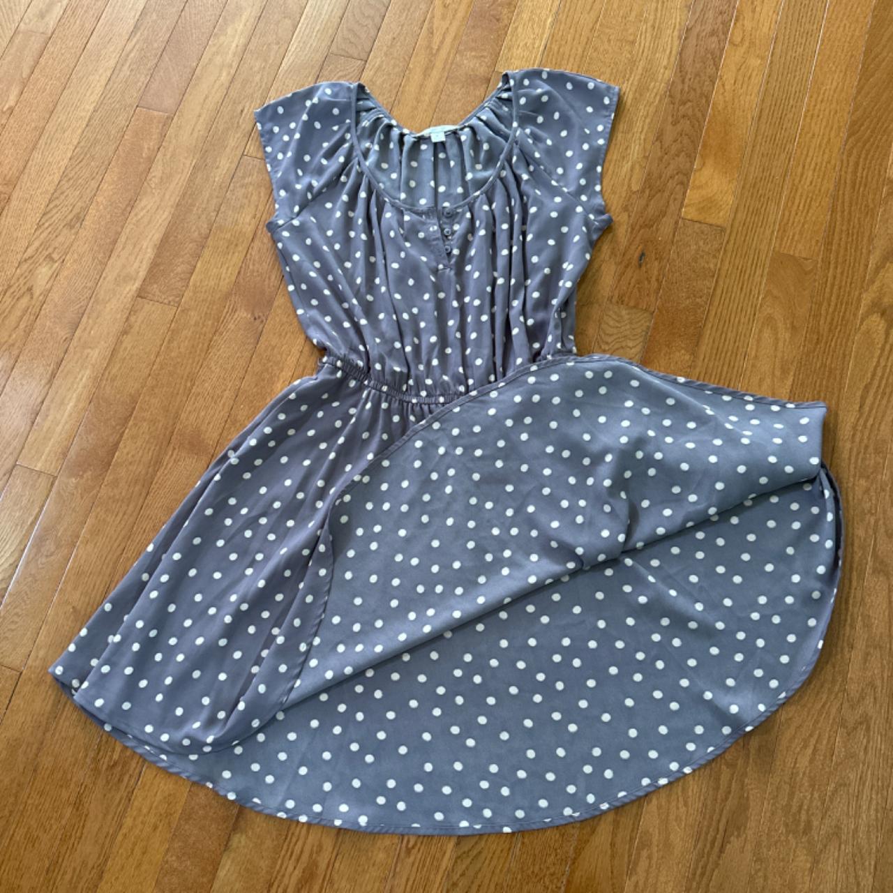 Polka dot dress with pockets only worn a couple of. Depop