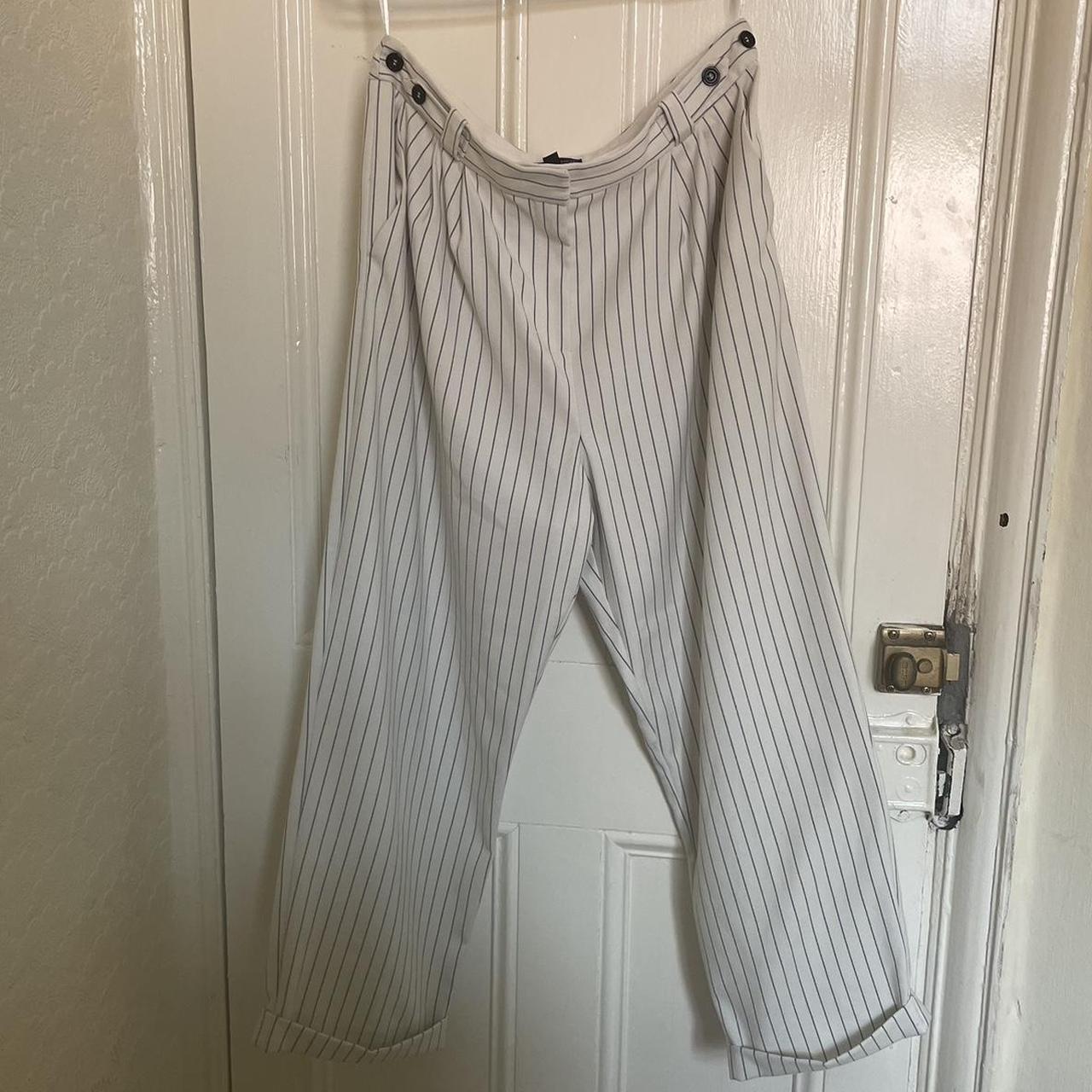 Topshop pinstripe suit, jacket and trousers size 6! | Vinted