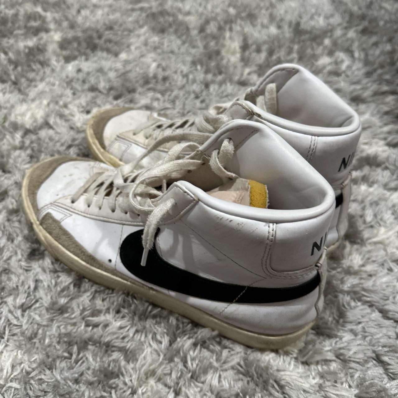 nike mid black and white