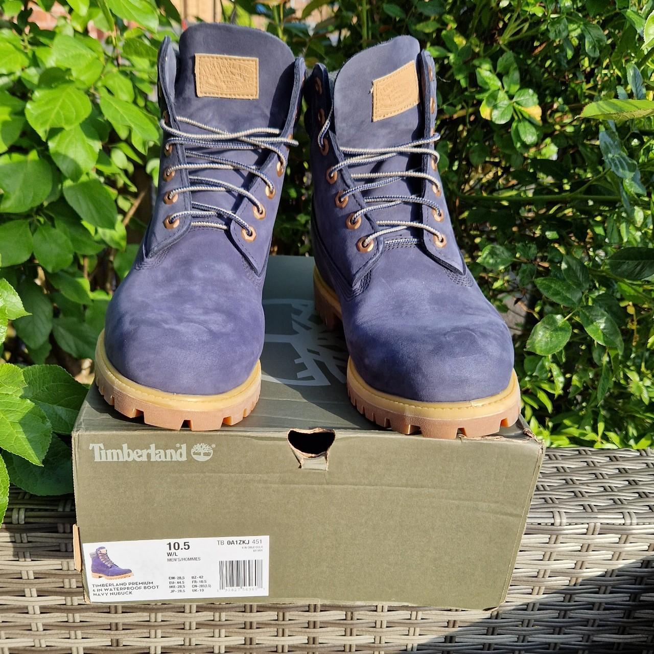 Mens blue timberland boots clearance uk