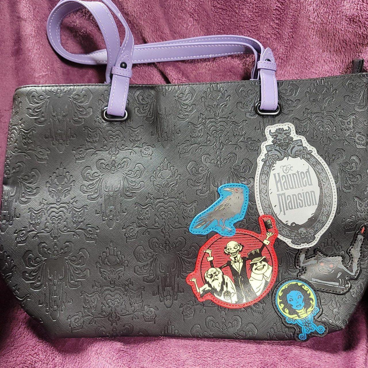 Outlet LOUNGEFLY ~ Disney Parks Haunted Mansion 50th Anniversary Satchel Bag - NEW!