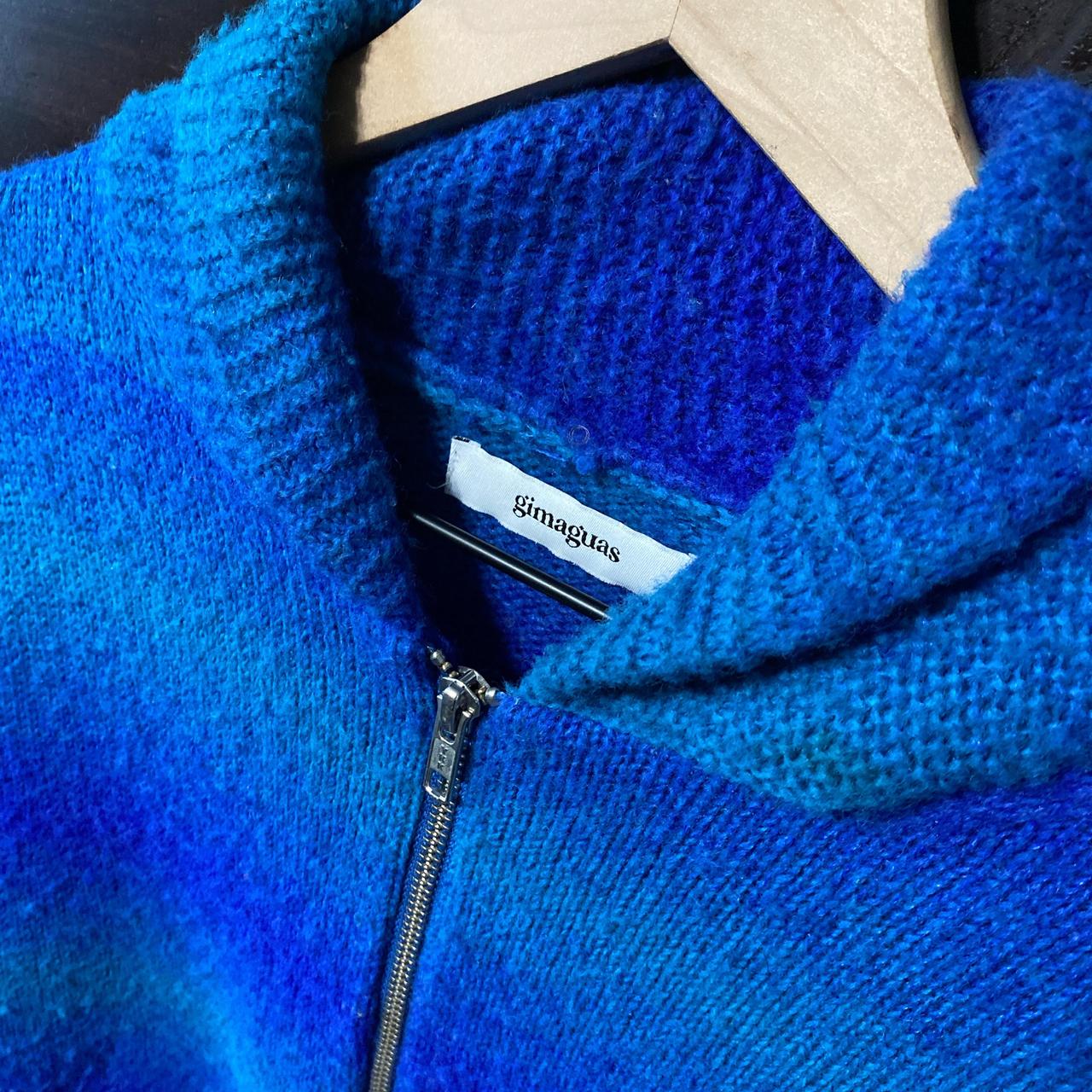 GIMAGUAS Blue Addo Sweater Brushed knit... - Depop