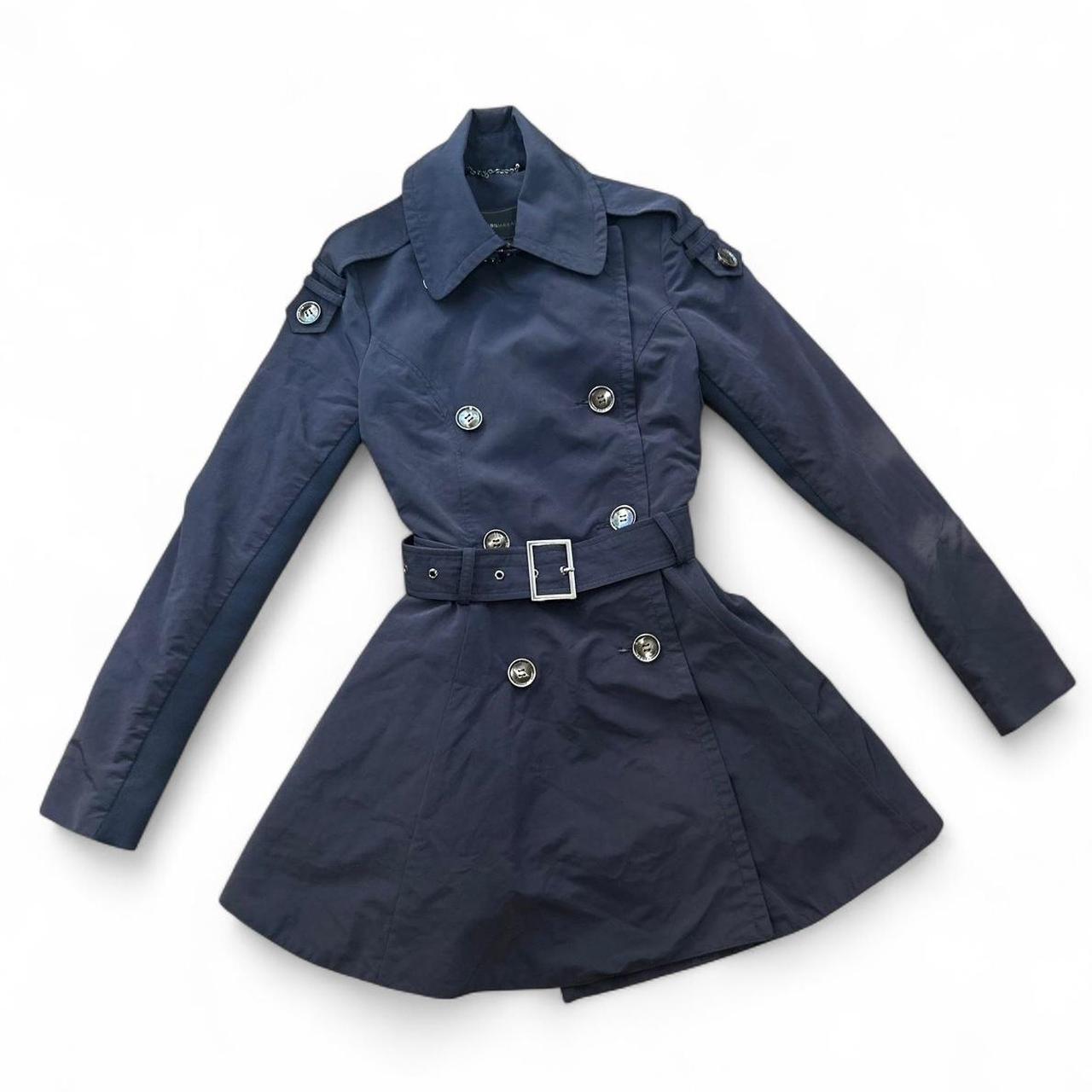 BCBGMAXAZRIA Women's Trench - Navy/Blue - XXS – B… - image 1