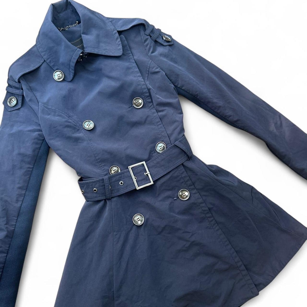 BCBGMAXAZRIA Women's Trench - Navy/Blue - XXS – B… - image 2