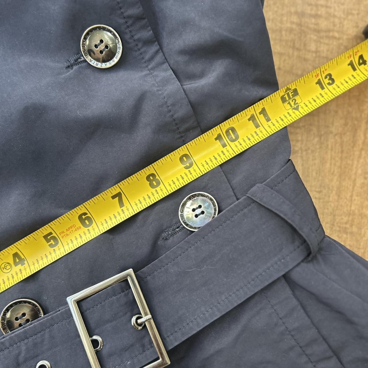 BCBGMAXAZRIA Women's Trench - Navy/Blue - XXS – B… - image 3