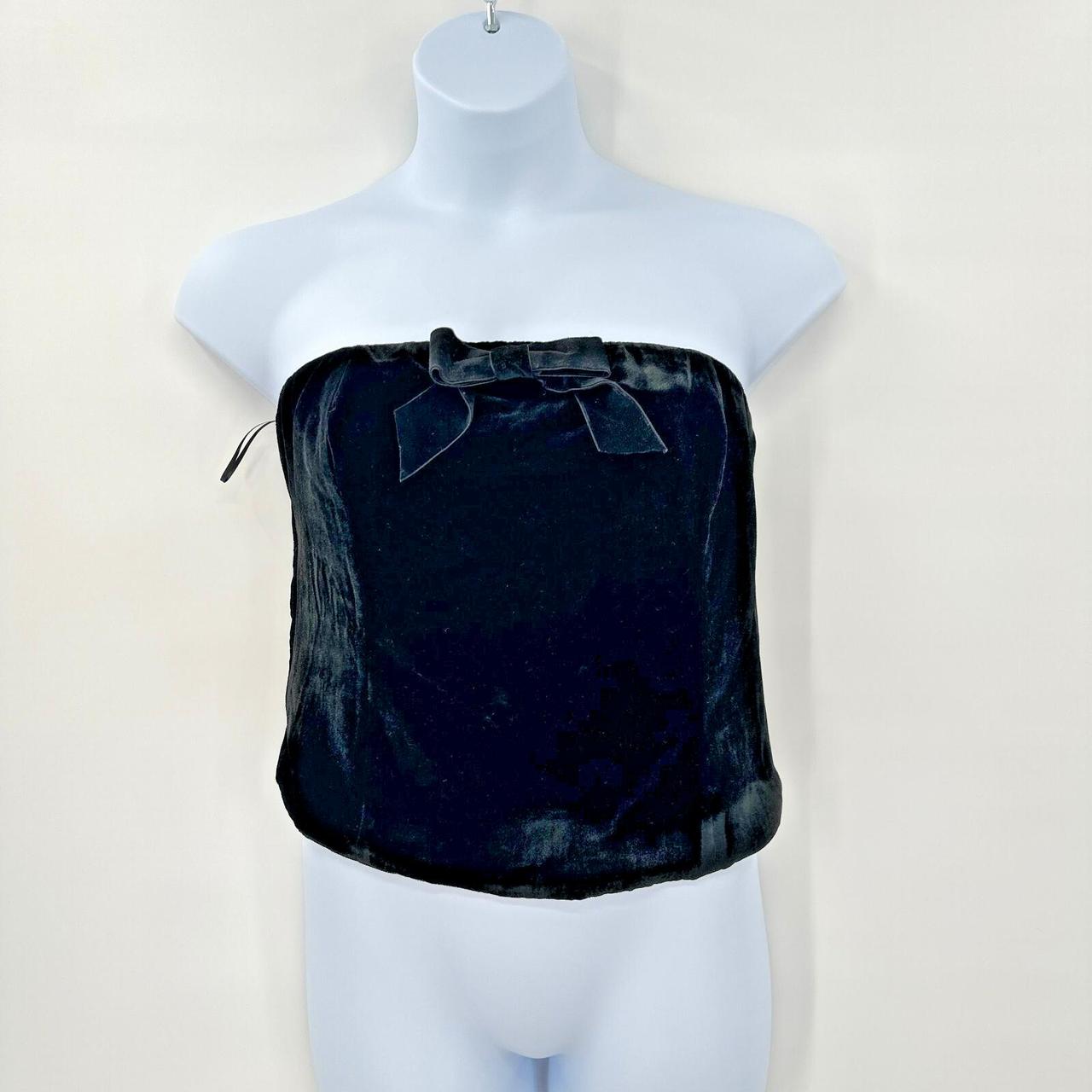 Wayf Women's Top - Black - XL – WAYF Corset Top Womens XL Black Velvet …
