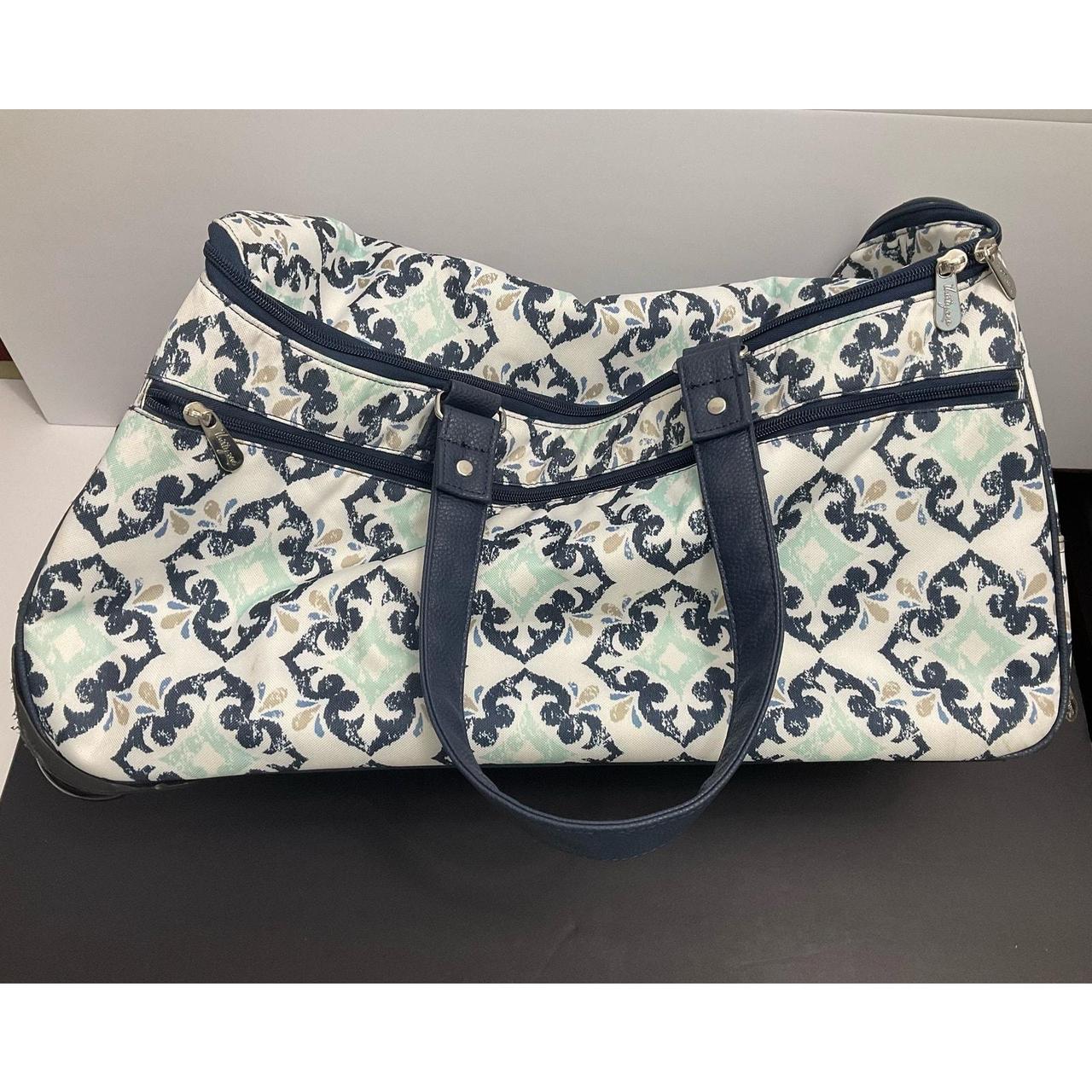 Thirty One Wheels Up Roller Duffle Bag with. Depop