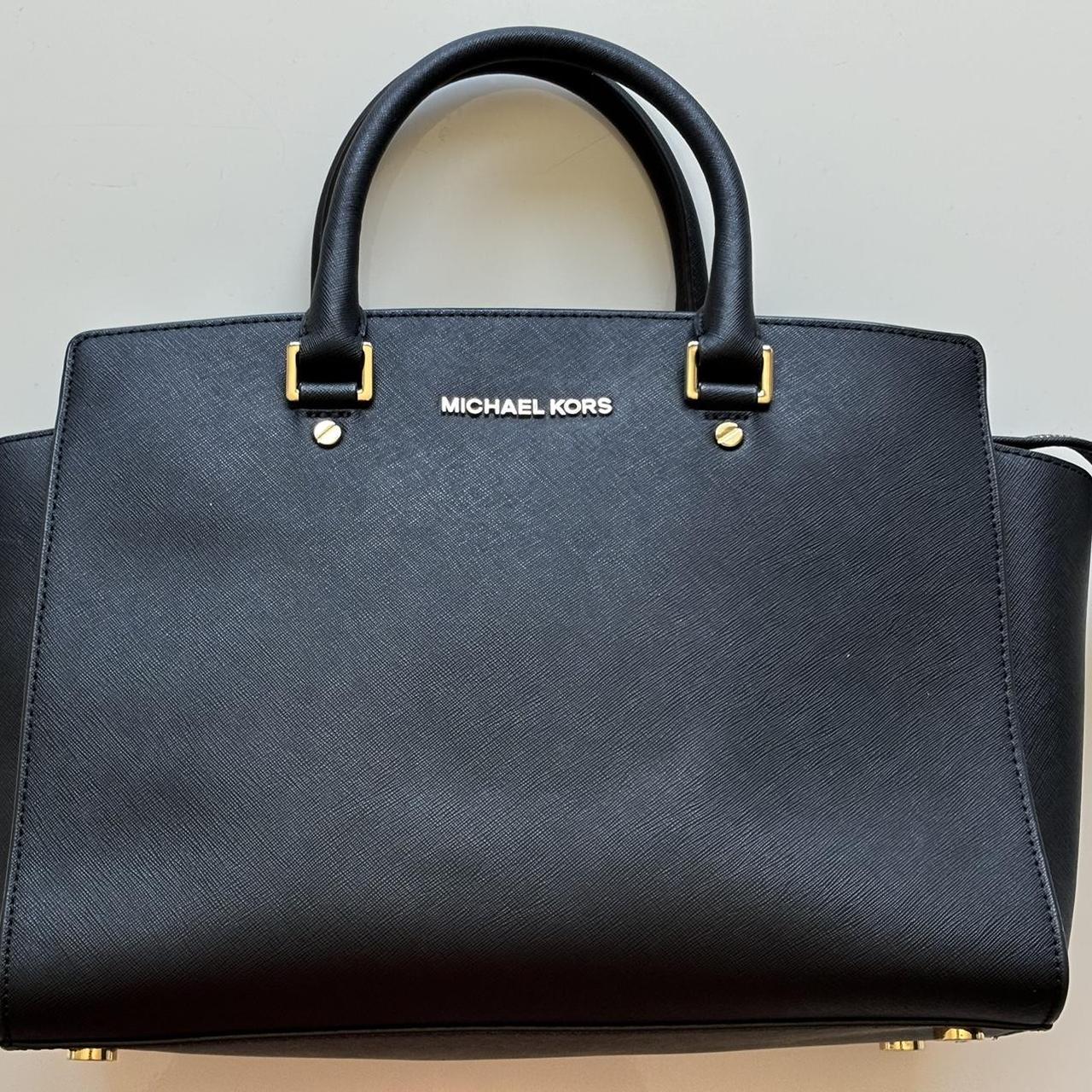 Michael Kors Selma Satchel Size Large Color Black. Depop