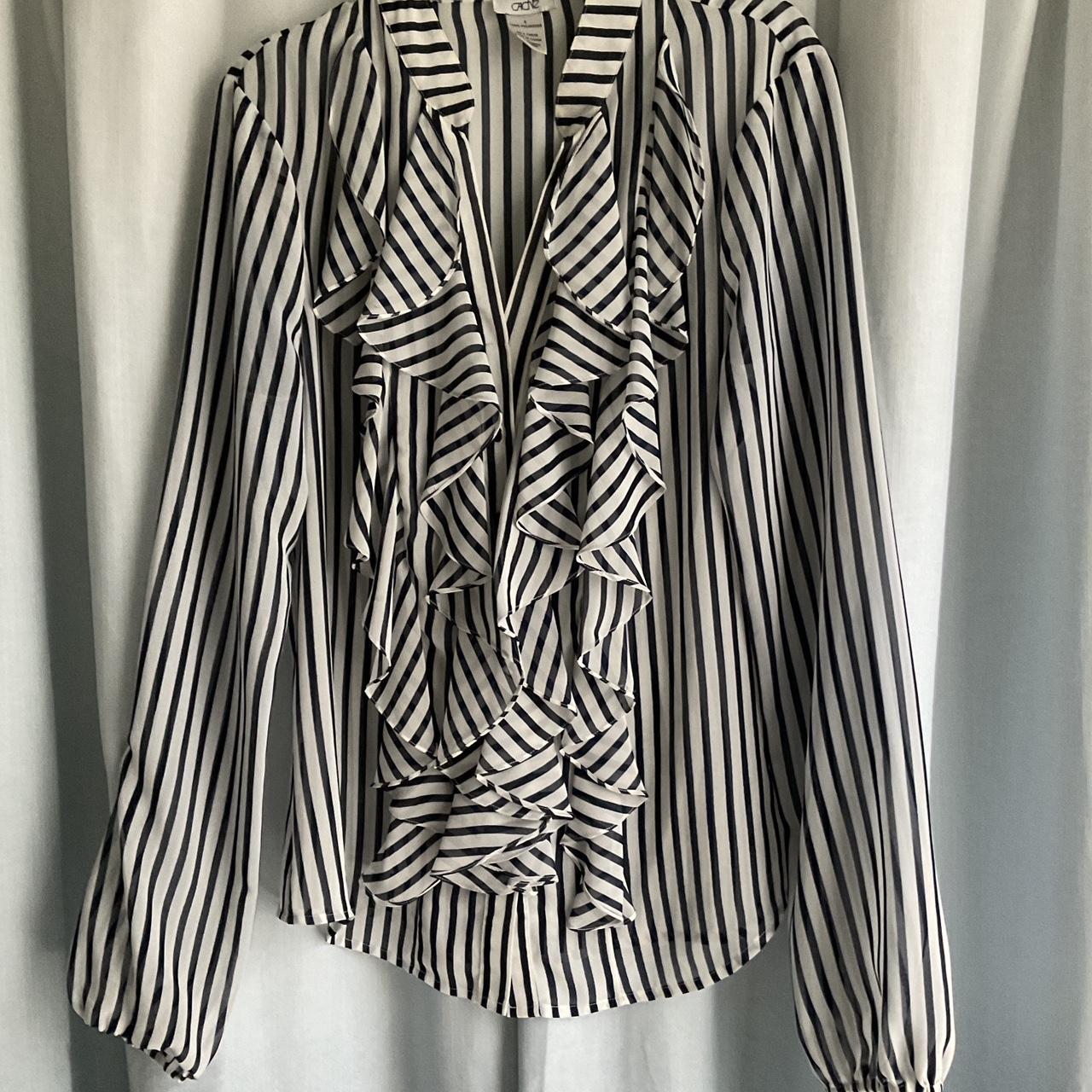 Cache Women's Blouse - Multi/White - 8 – Cache bl… - image 1