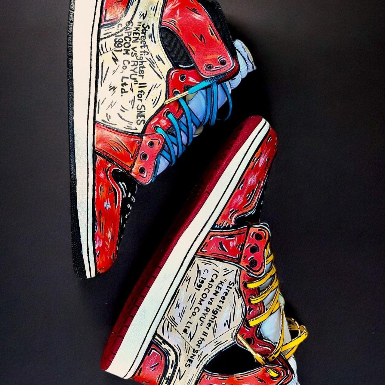 Off white jordan custom (Ken vs Ryu)