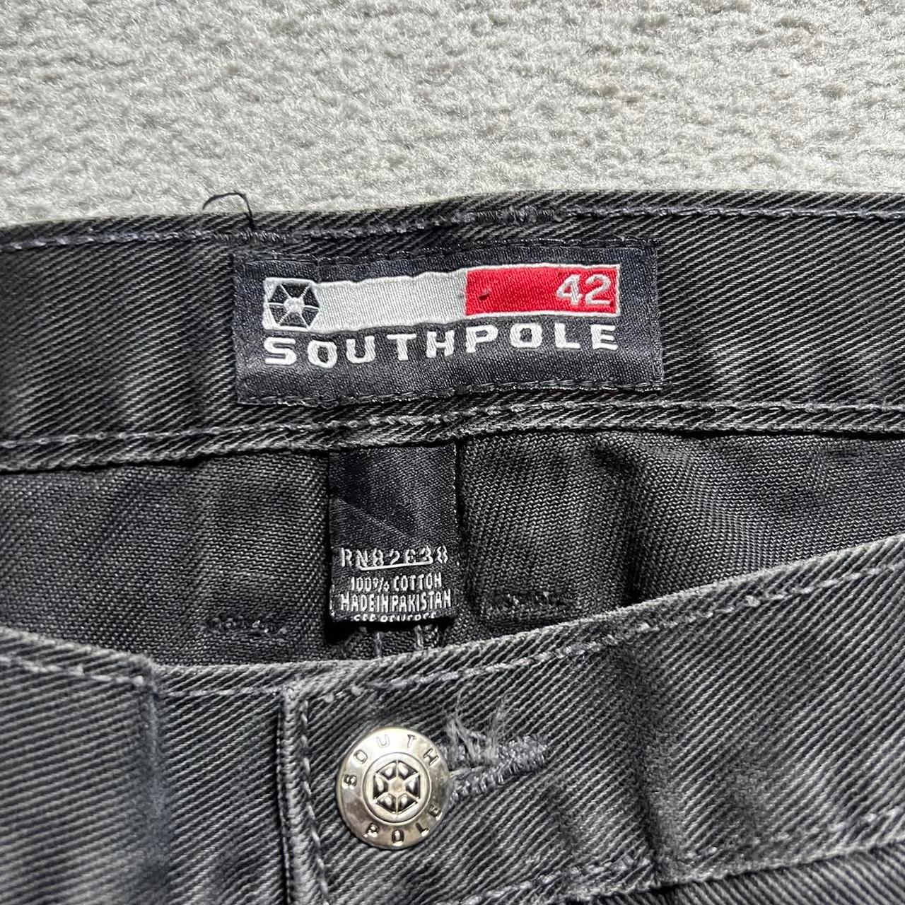 Southpole Men's Black and Grey Jeans Cyber Y2k... - Depop