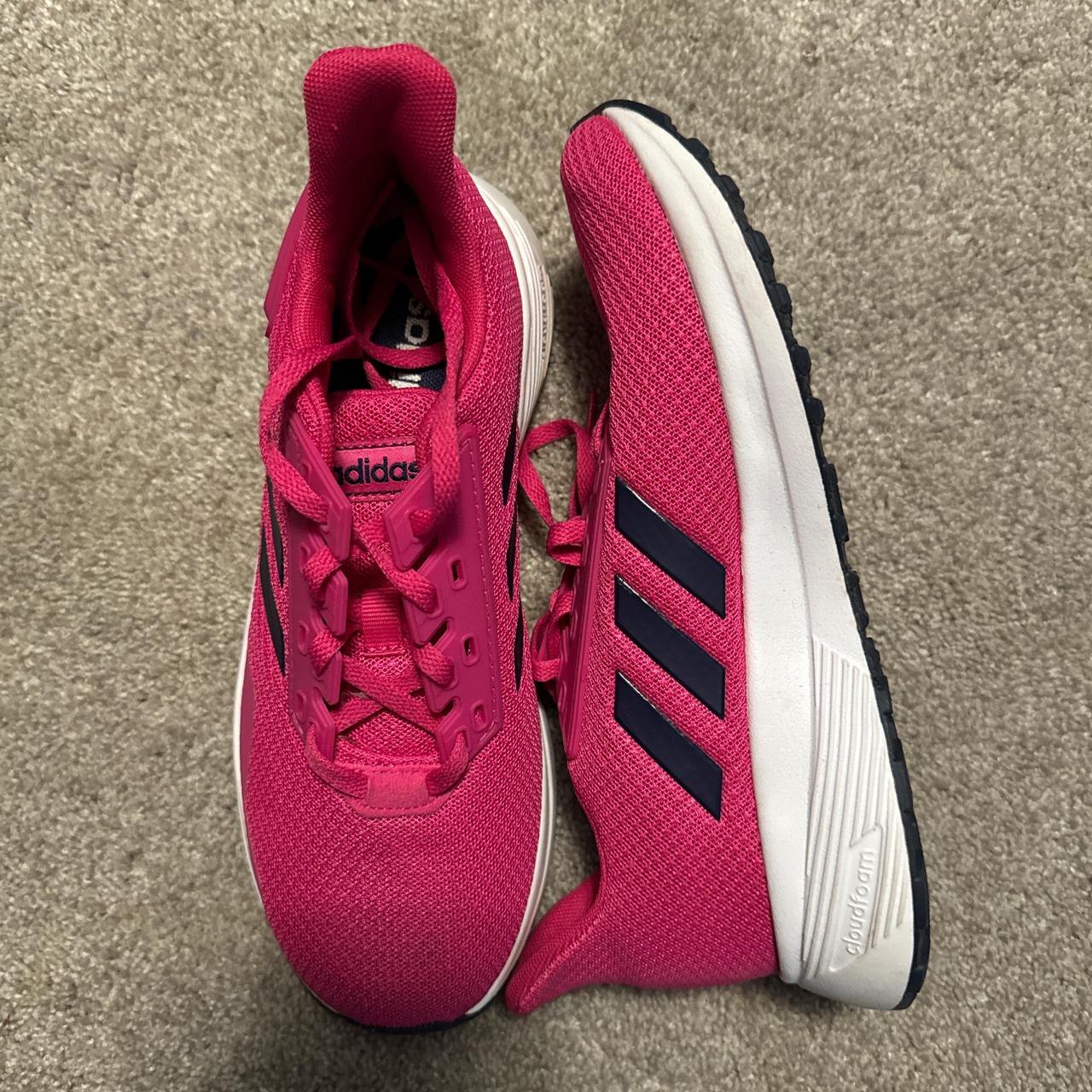 womens pink and white adidas