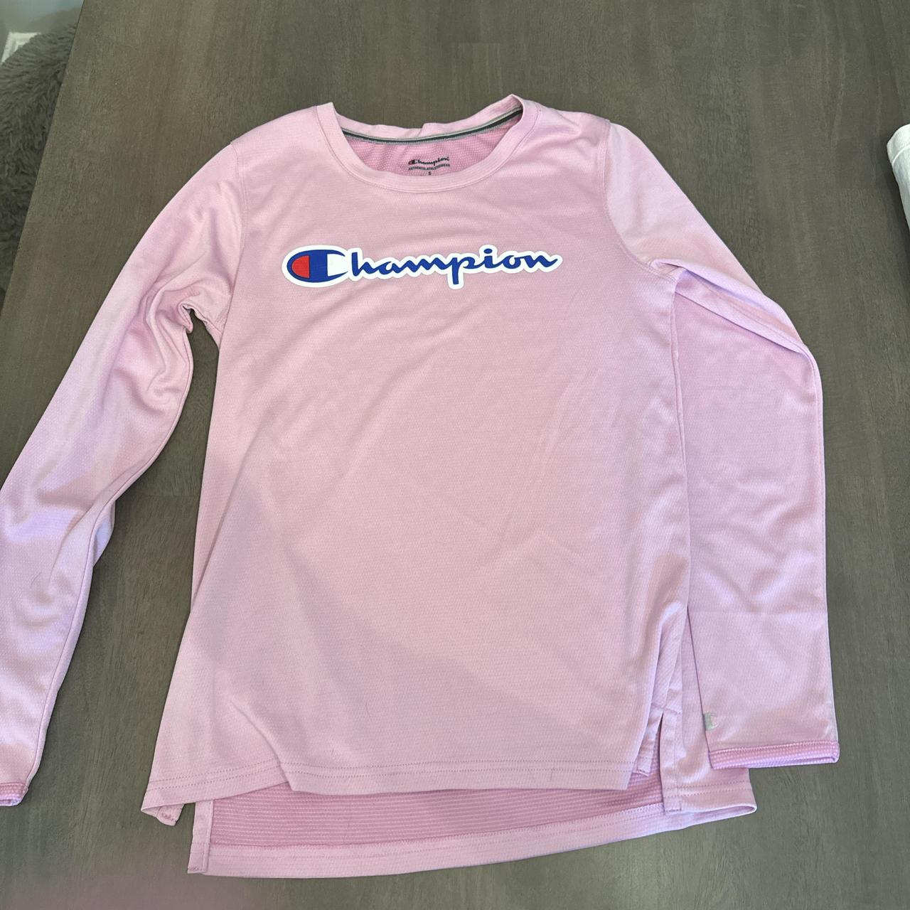 Champion pink long sleeve shirt pink