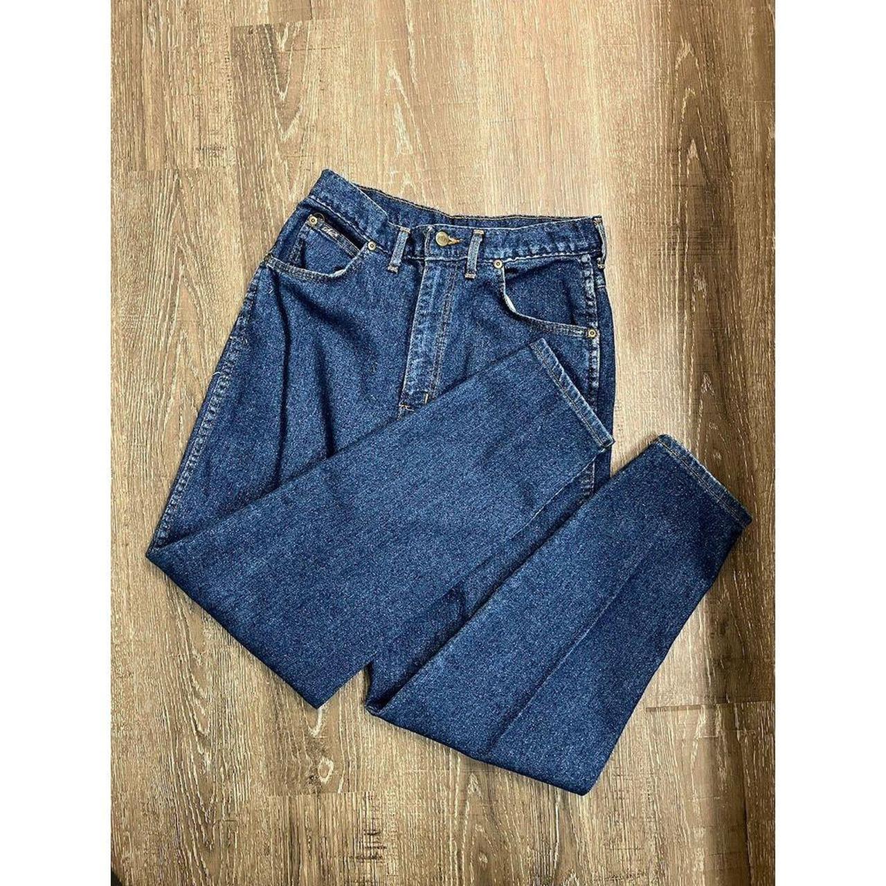 Vintage Chic store blue high rise mom jeans