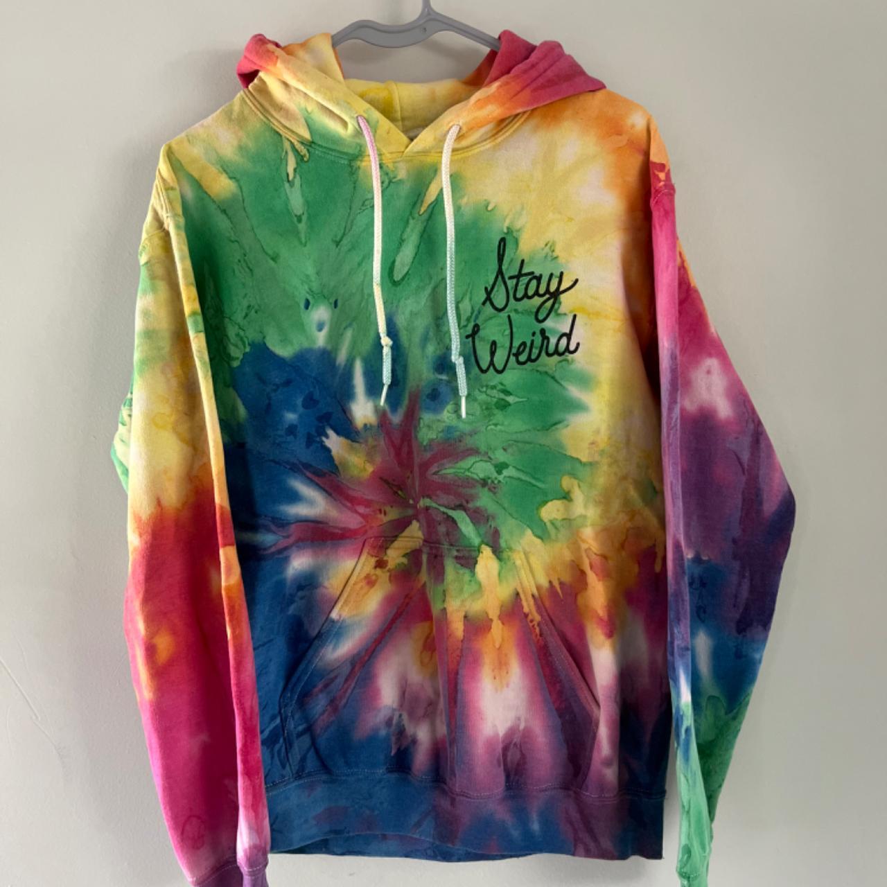 Stay Weird Tie-Dye Girls Hoodie – Size Small