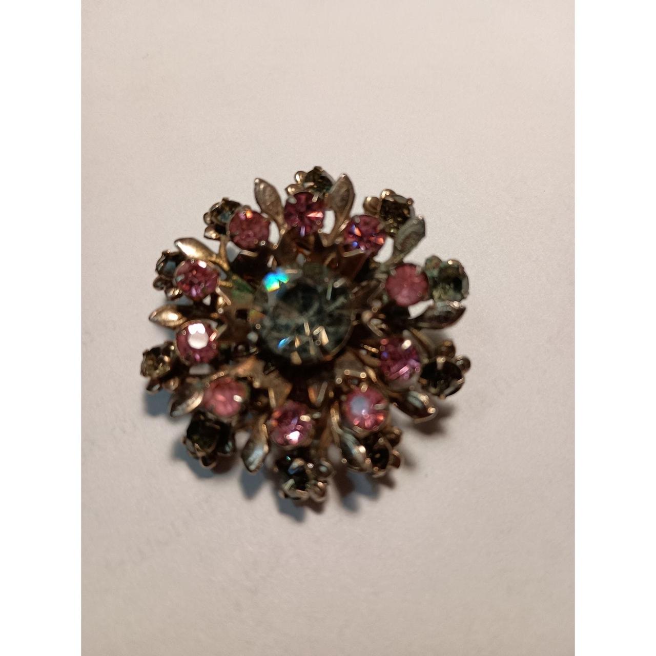 Source Unknown Women's Brooch - Multi – Round flo… - image 3
