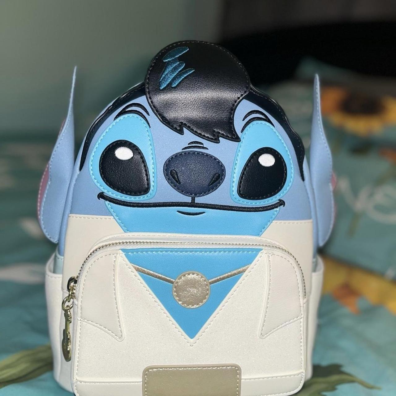 Lachinita Loungefly Stitch Elvis Backpack Stitch Sandcastle Beach